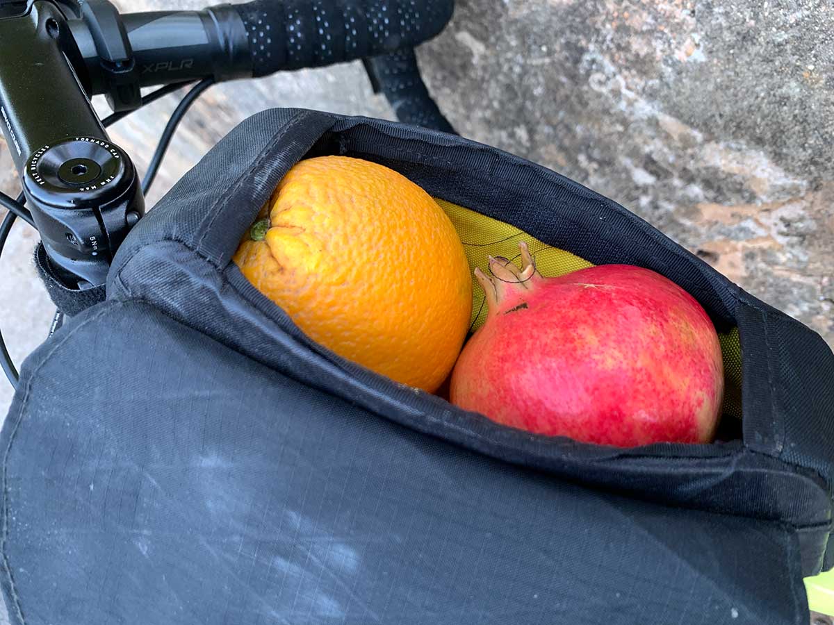 found fruit on a bike ride