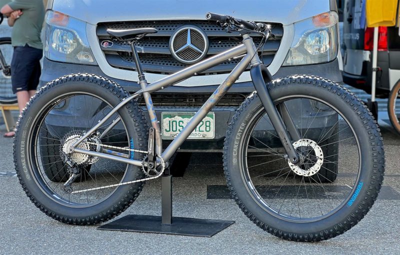 Moots Forager titanium fat bike sneak peek, huge 27.5x4.5