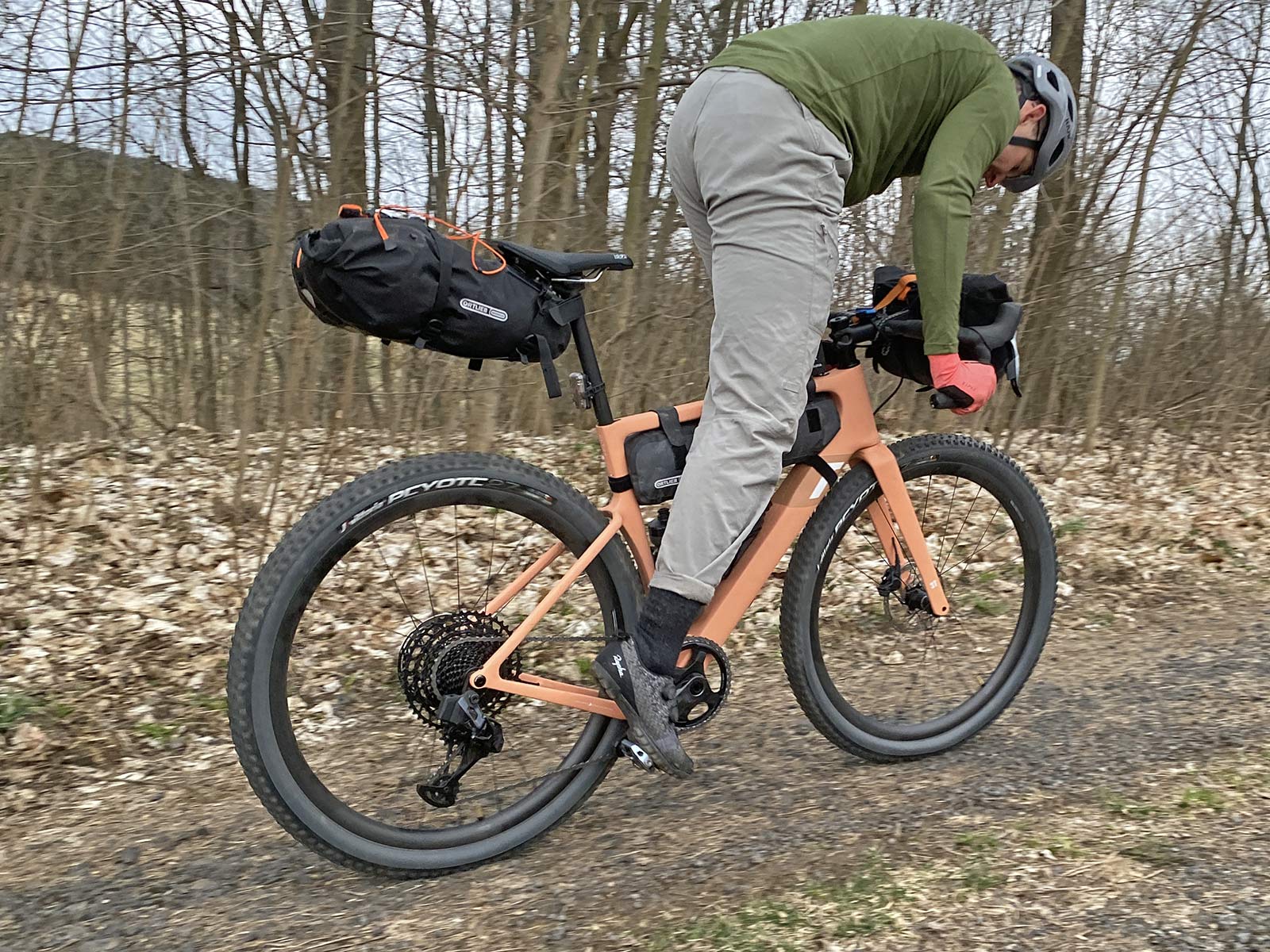 Ortlieb Seat-Pack QR, off-road secure quick-release bikepacking saddlebag Review, riding