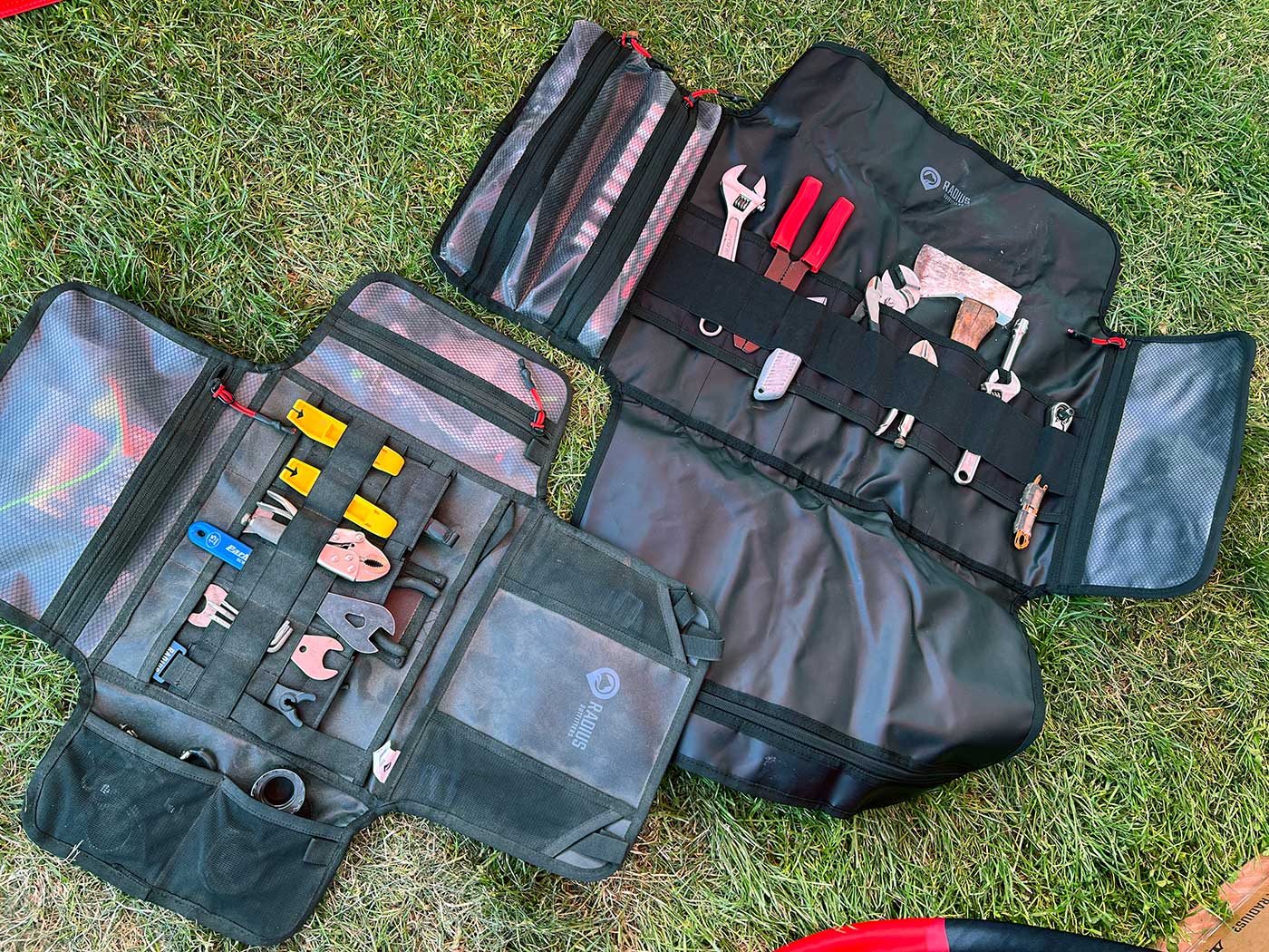radius outfitters tool roll camping equipment bags