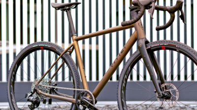 Unique lightweight, durable Silver Anodizing protects Titici All-In AND alloy gravel bike