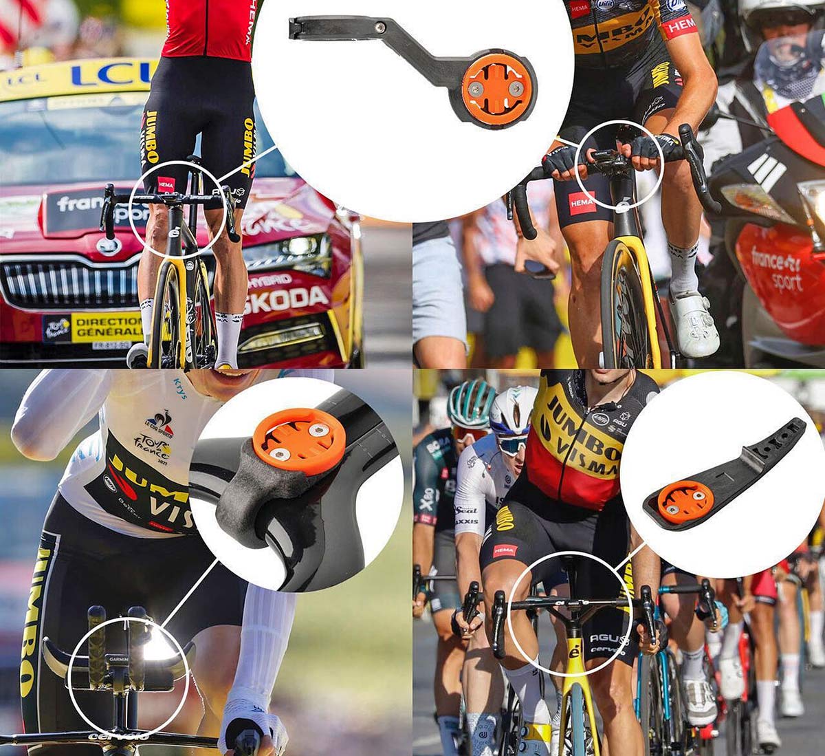 UCI Cycling governing bodies to make bike bells compulsory in 2023, Team Jumbo-Visma Close The Gap HideMyBell mounts, in racing