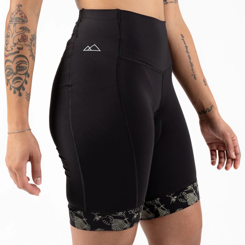 Wild Rye women's bike shorts with chammy in black