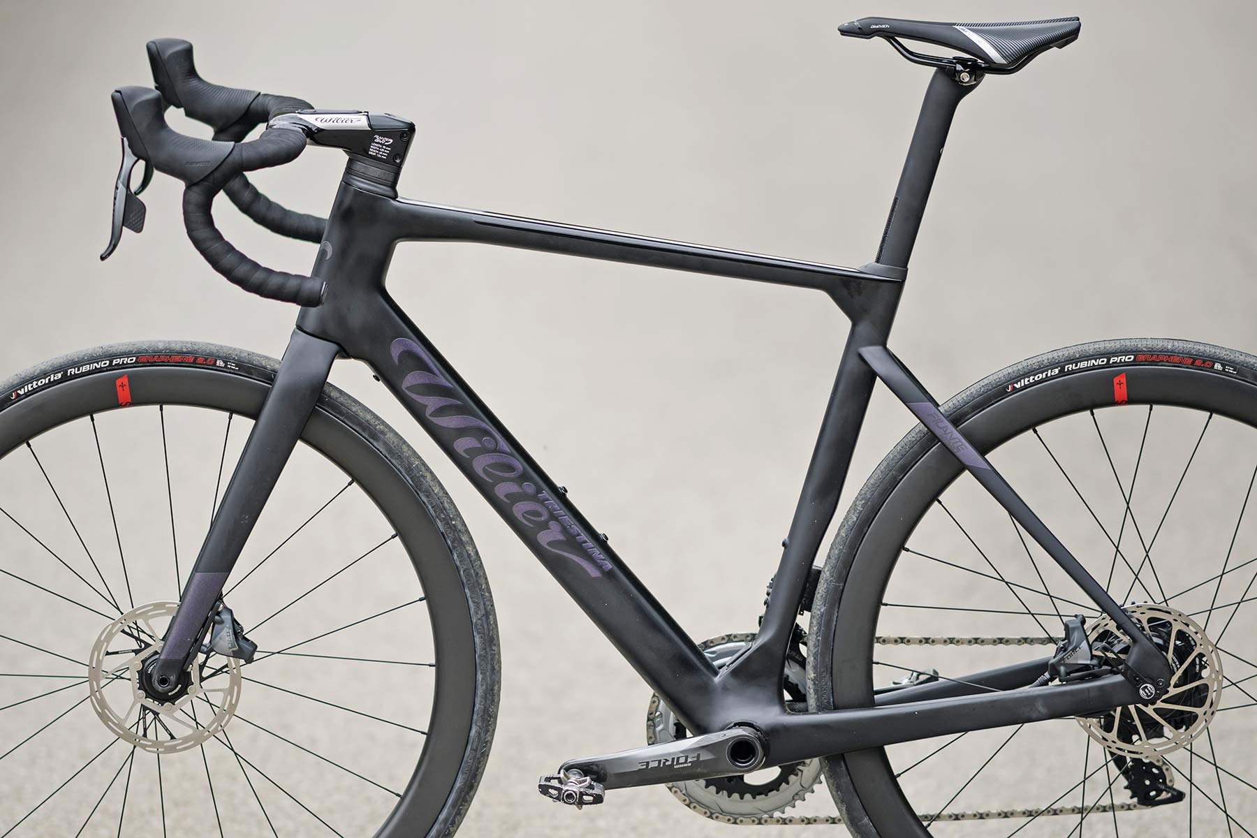 2022 Wilier Filante Hybrid stealthy carbon aero road e-bike, Road Bike Connection Spring, photo by Rupert Fowler, frame detail