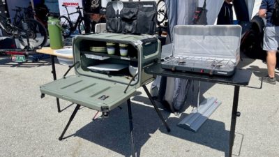 Basecamp in a box: New Yakima EXO Open Range Camp Kitchen connects to your bike rack