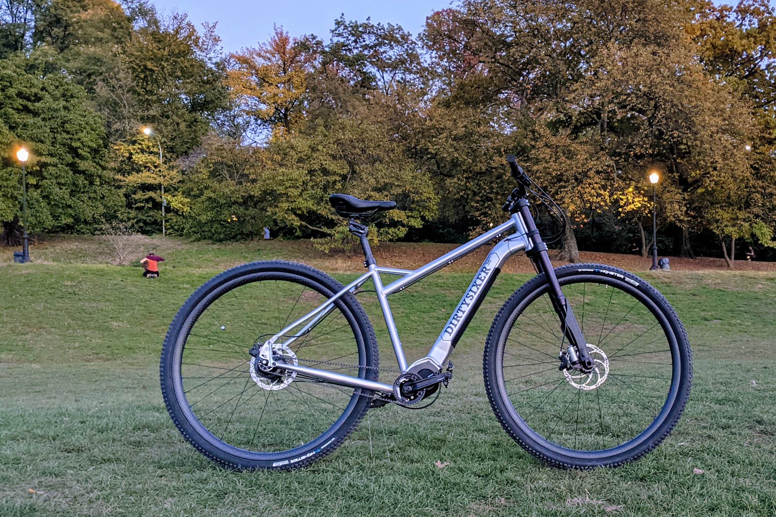 edirtysixer ebike prototype with dual-crown inverted suspension fork mrp