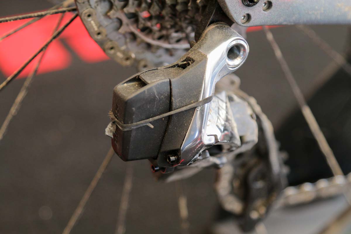 Lizzie Deignan Trek Domane SLR bike check Etap battery band
