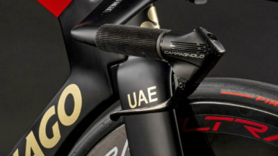 New Campagnolo Super Record EPS time trial brakes tease… will the future be wireless?