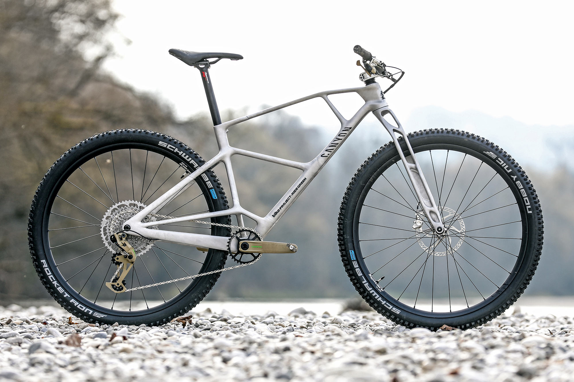 Canyon 3D printed alloy sustainable mountain bike prototype