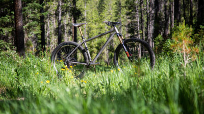 New titanium Esker Hayduke & Japhy hardtail mountain bikes hit the trails