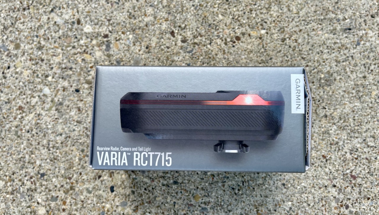 Garmin Varia with Camera side of packaging