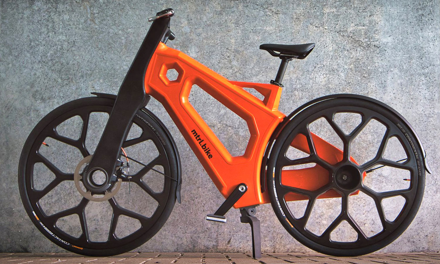 Igus Bike+MTRL fully recycled plastic city commuter bike, no rust, no maintenance, non-driveside