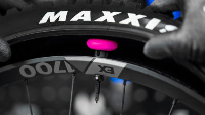 Muc-Off hides an Apple AirTag in your tubeless valve stem or bottle cage