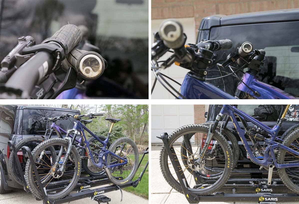 How to load mountain bikes in Saris MHS bike rack