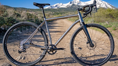 Why Cycles R+ titanium gravel bike gets bigger tires in v4 updates for bigger adventure