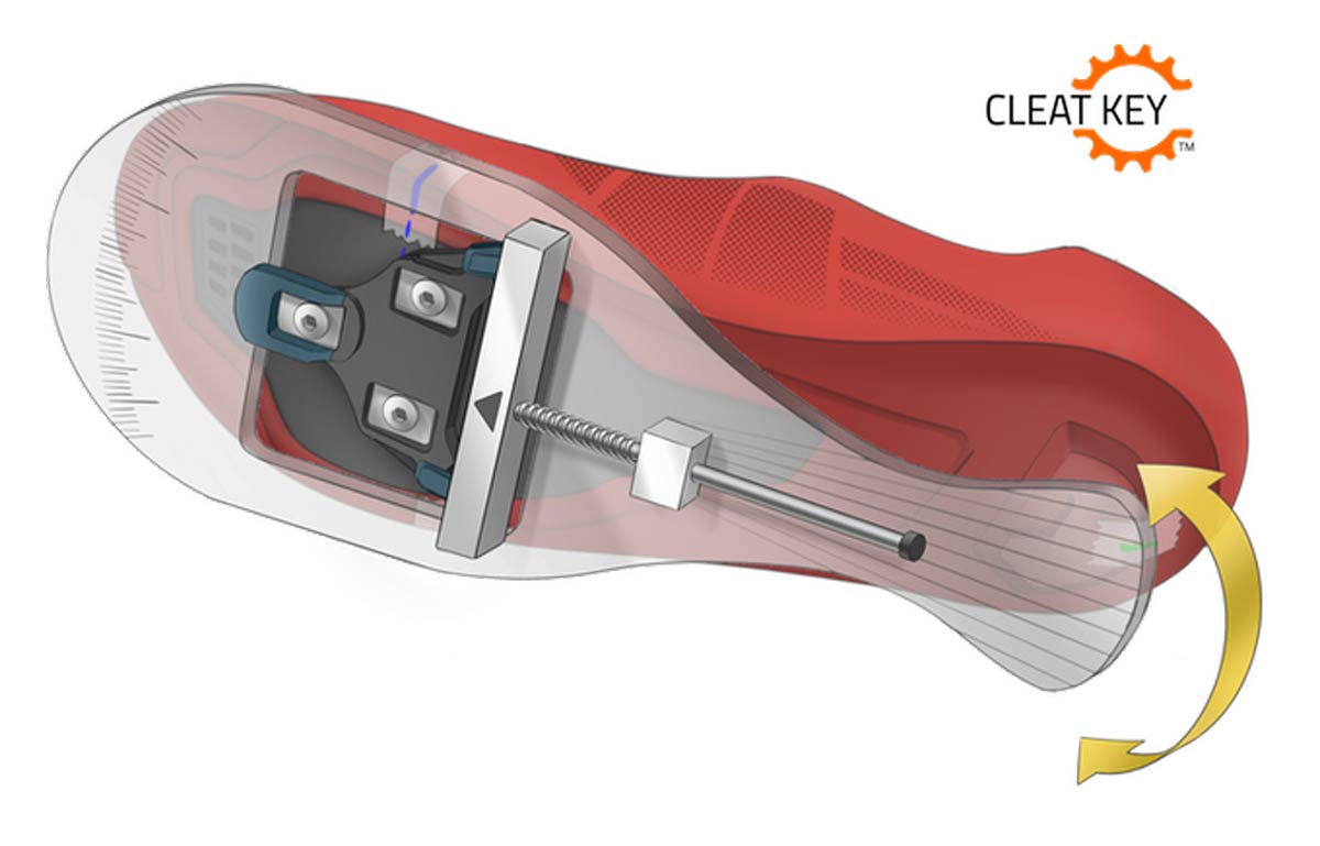 cleat key shimano spd-sl look keo cleat rotation angle setup tool