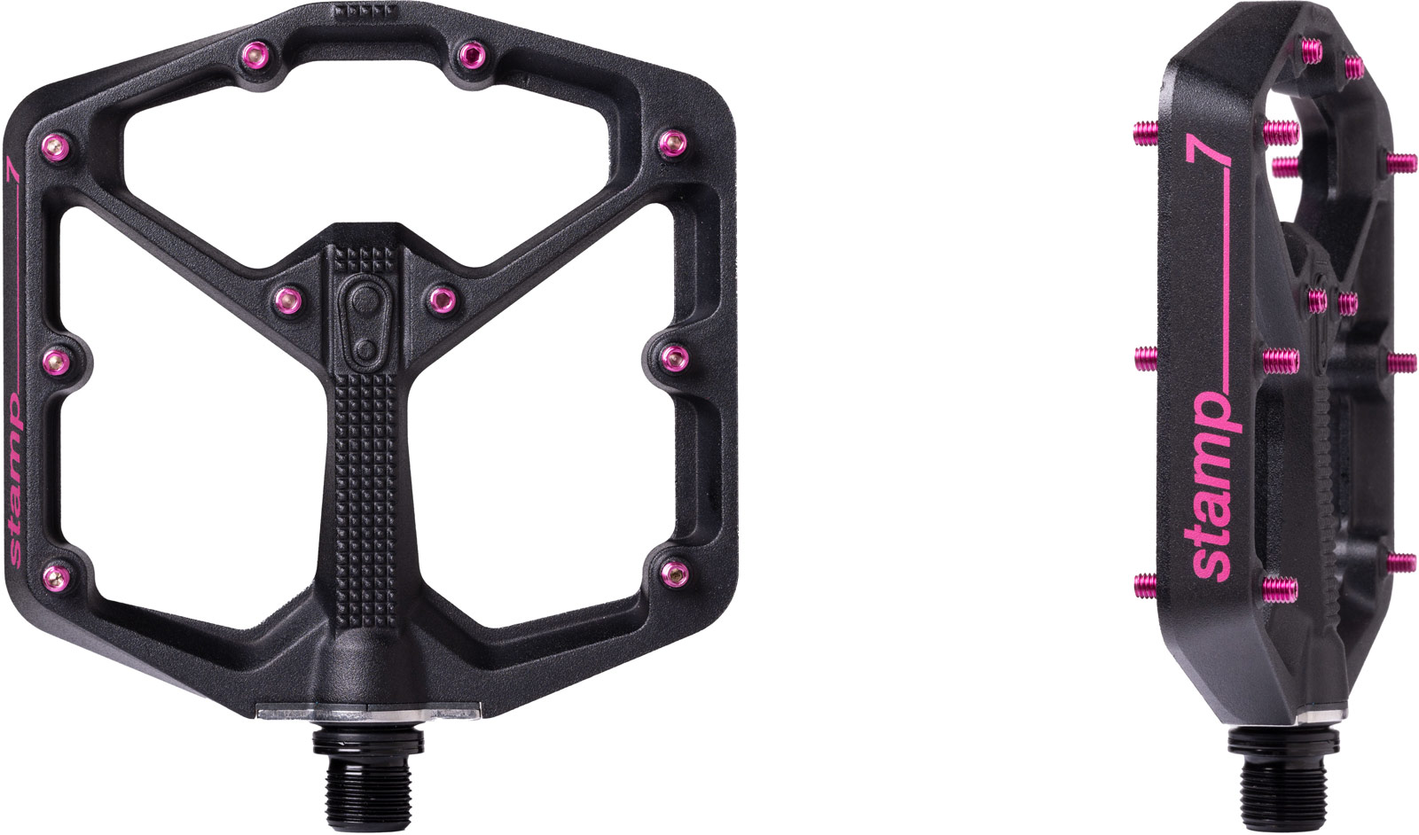 Crankbrothers x Seagrave brings Black & Pink Mallet DH and Stamp 7