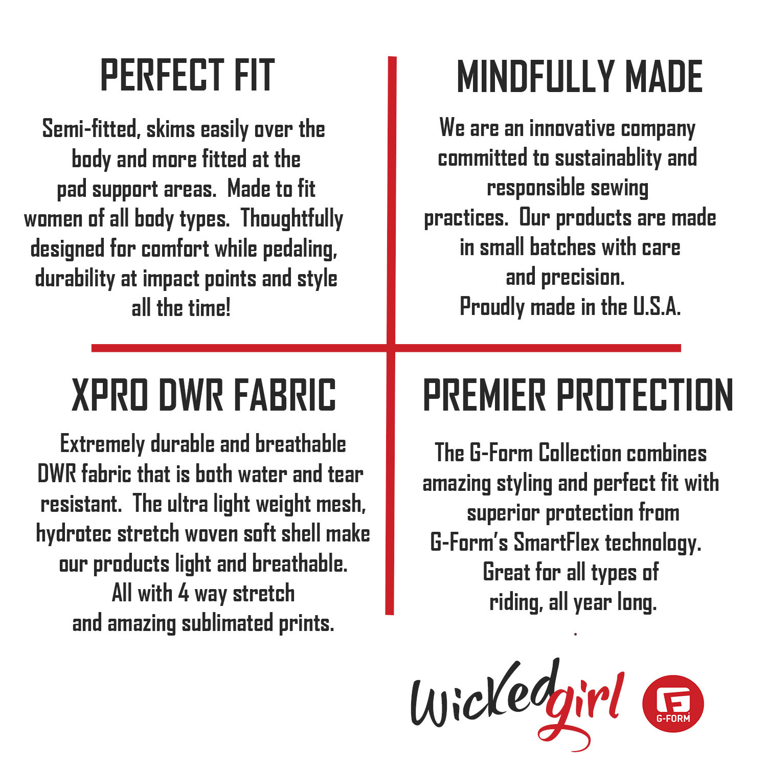 Detailed description of Wicked Girl G-Form trail pants