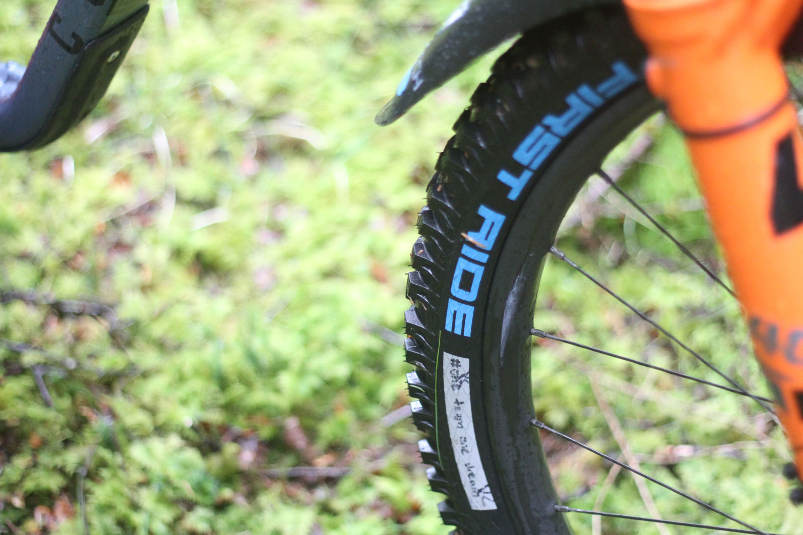 Camille Balanche first ride schwalbe prototype magic mary tires