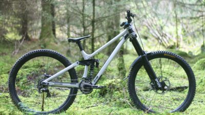 A closer look at the RAAW DH Bike at Fort William Downhill World Cup