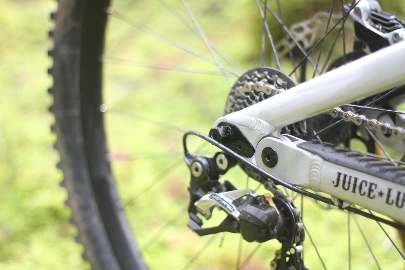 raaw dh bike rear axle flip chip keyed in axle improves stiffness