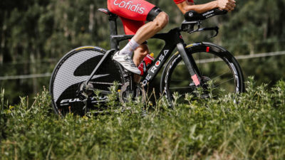 Fulcrum Speed 360 spins up lightweight, lenticular disc tubeless disc brake time trial wheel