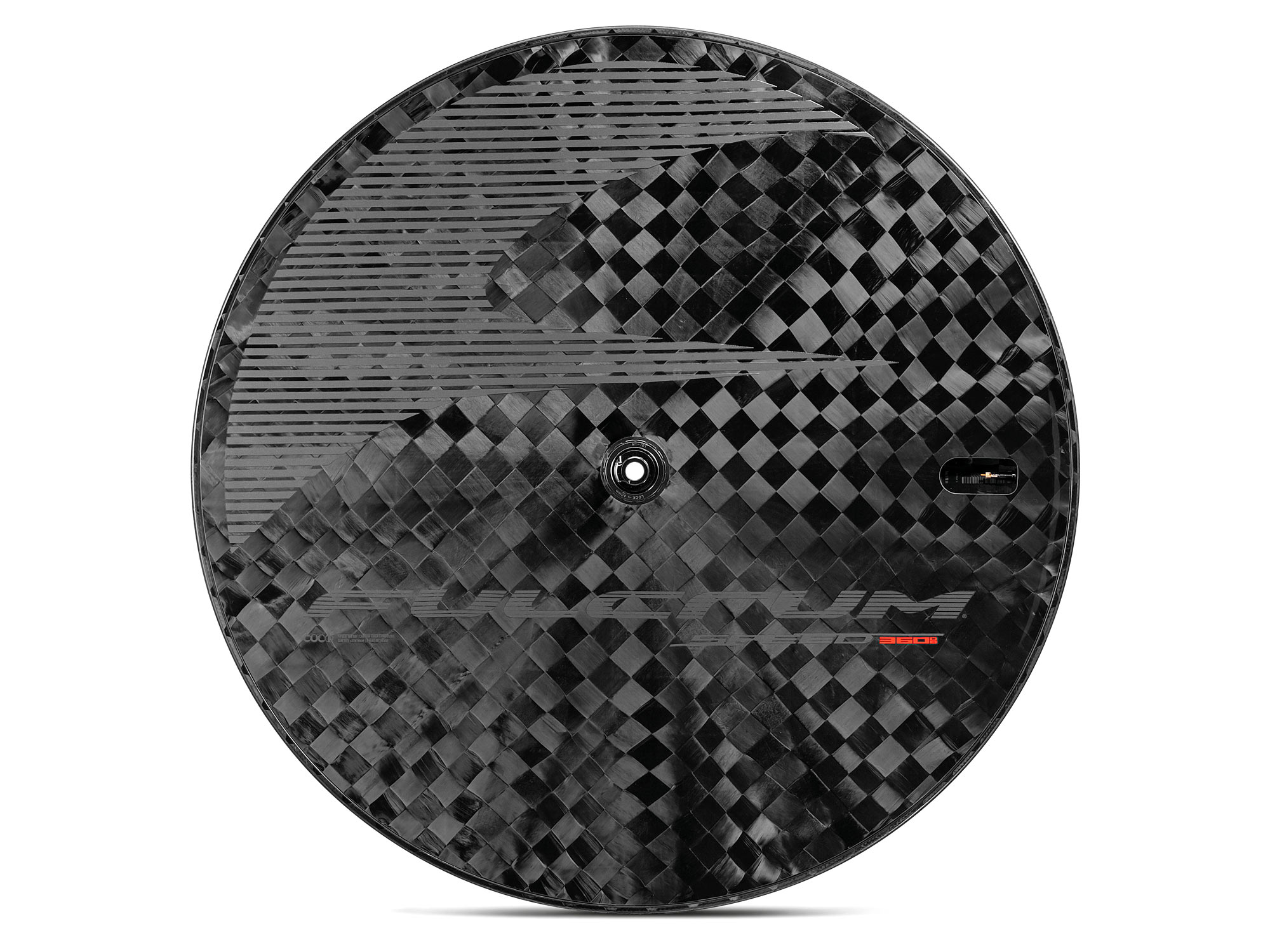 Fulcrum Speed 360 carbon disc brake tubeless lenticular disc time trial TT disc wheel, non-driveside
