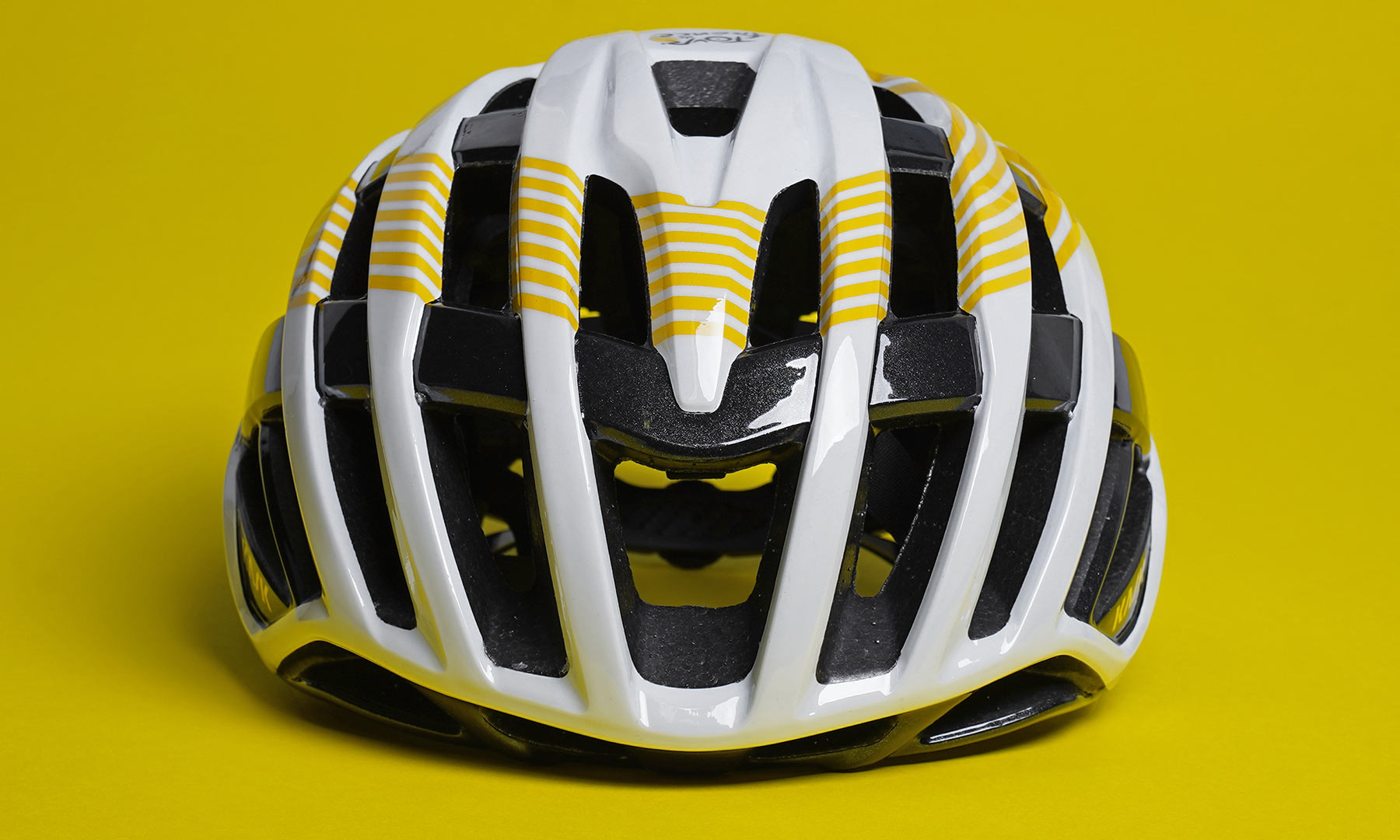 Kask Valegro Tour de France limited edition lightweight vented road bike helmet, front