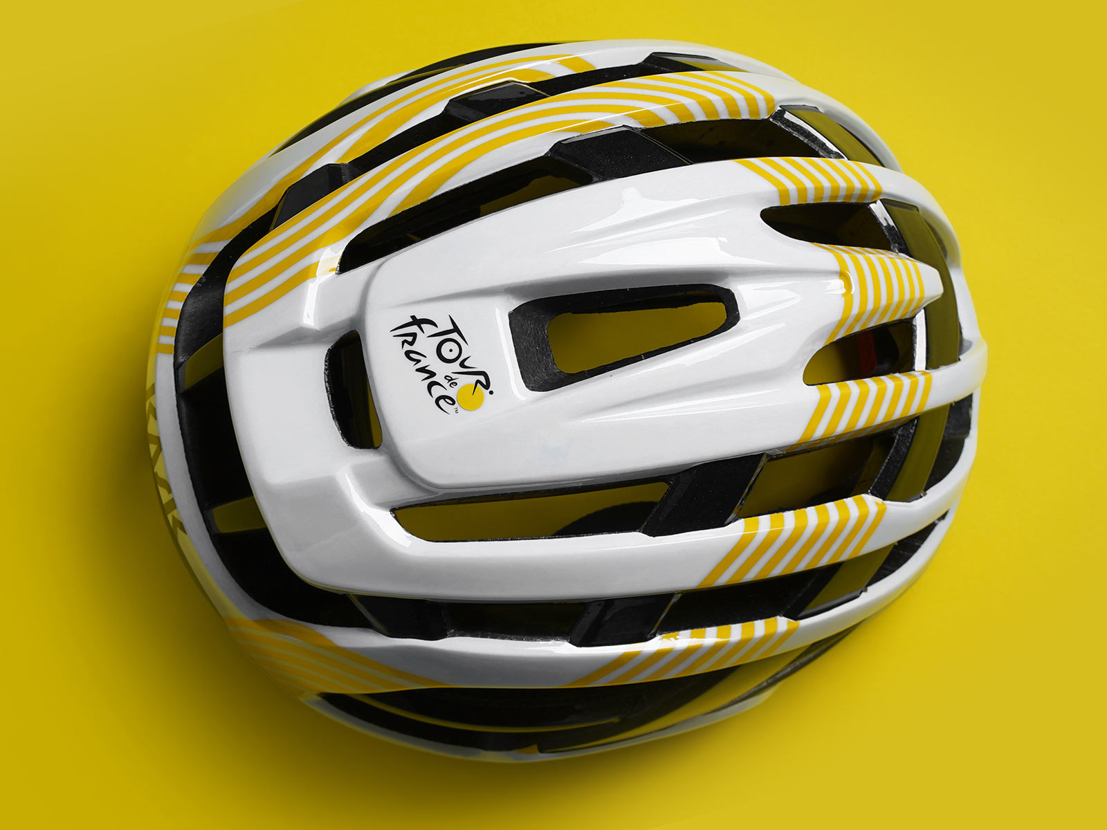 Kask Valegro Tour de France limited edition lightweight vented road bike helmet, top
