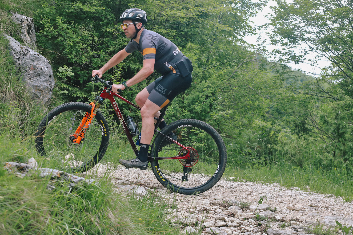 Lee Cougan Rampage Innova 30mm carbon XC MTB mountain bike softail, climbing