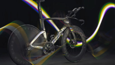 Pinarello Bolide F time trial bikes slips in ahead of the Tour de France TT