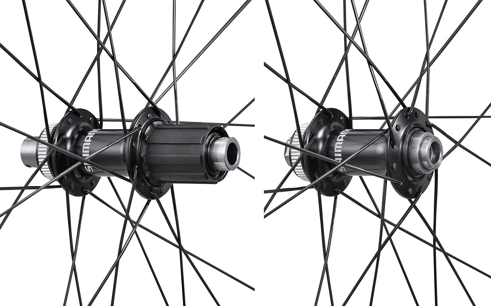 Shimano RS710 C32 C46 affordable tubeless carbon road bike wheels, hub details
