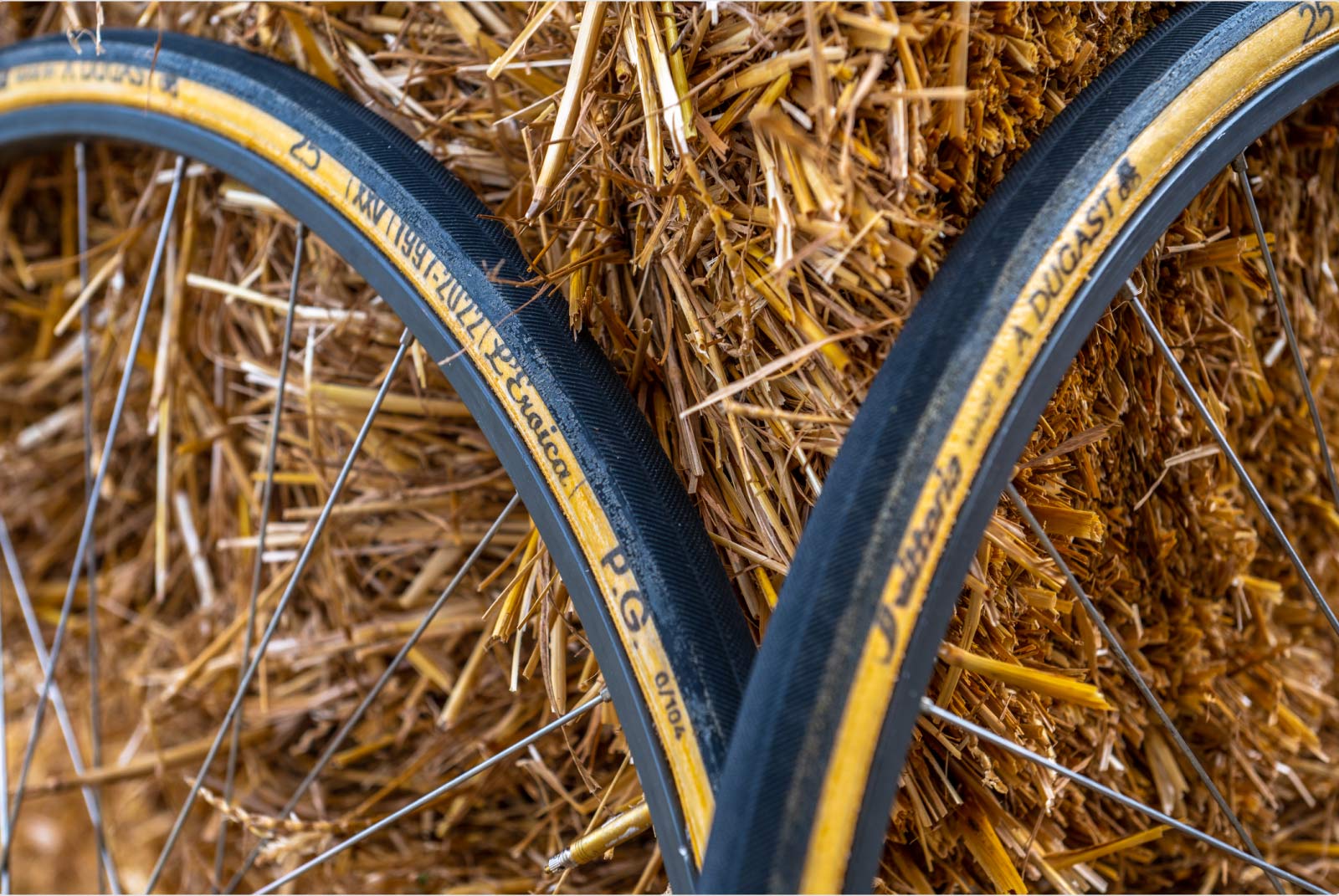 limited edition l'eroica vittoria tubular tires made by a dugast