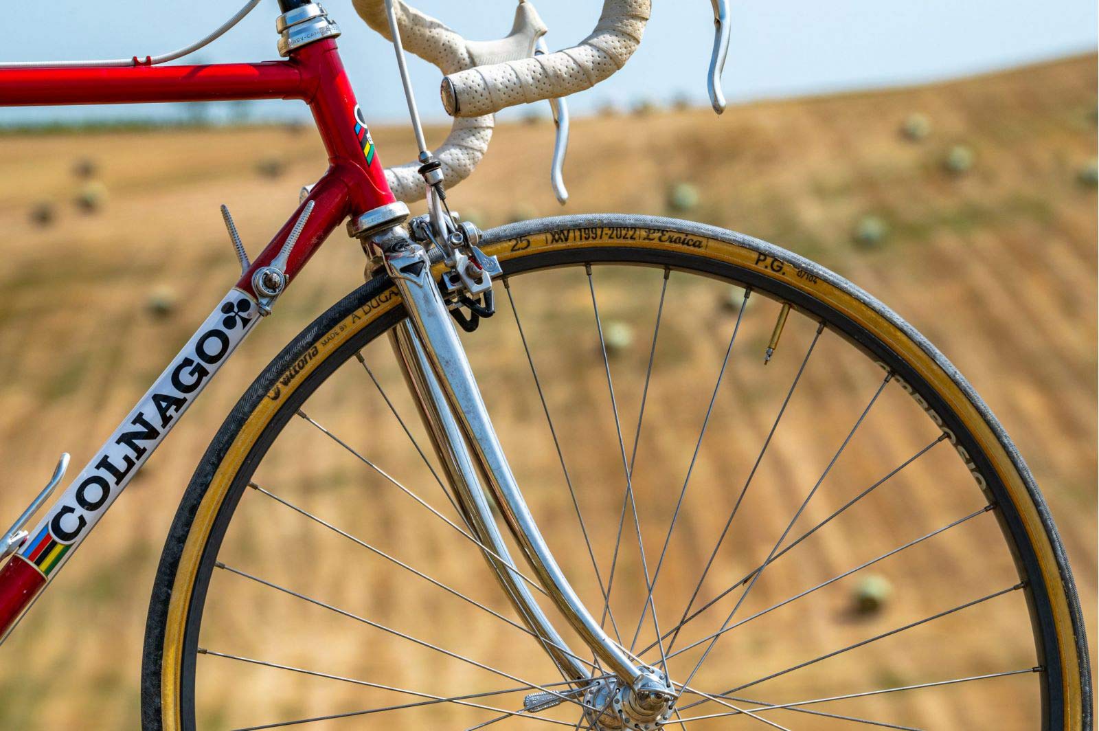 limited edition l'eroica vittoria tubular tires made by a dugast