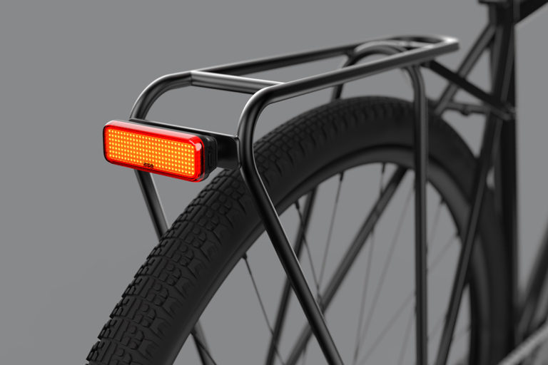 saddle mounted rear bike light