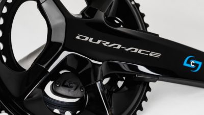 Stages balances the power adding 12-speed Dura-Ace R9200 and Ultegra R8100 drive-side Gen 3 units