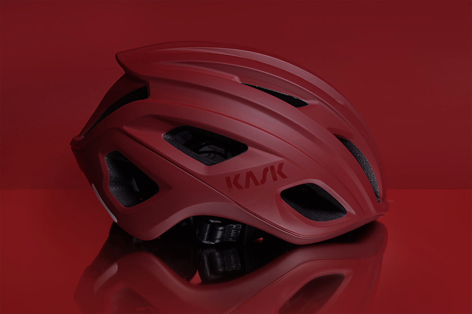kask mojito3 matte red road gravel bike helmet
