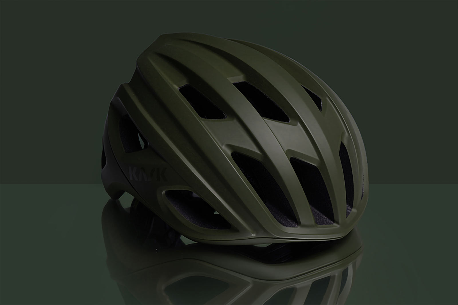 kask mojito3 matte olive green road gravel bike helmet
