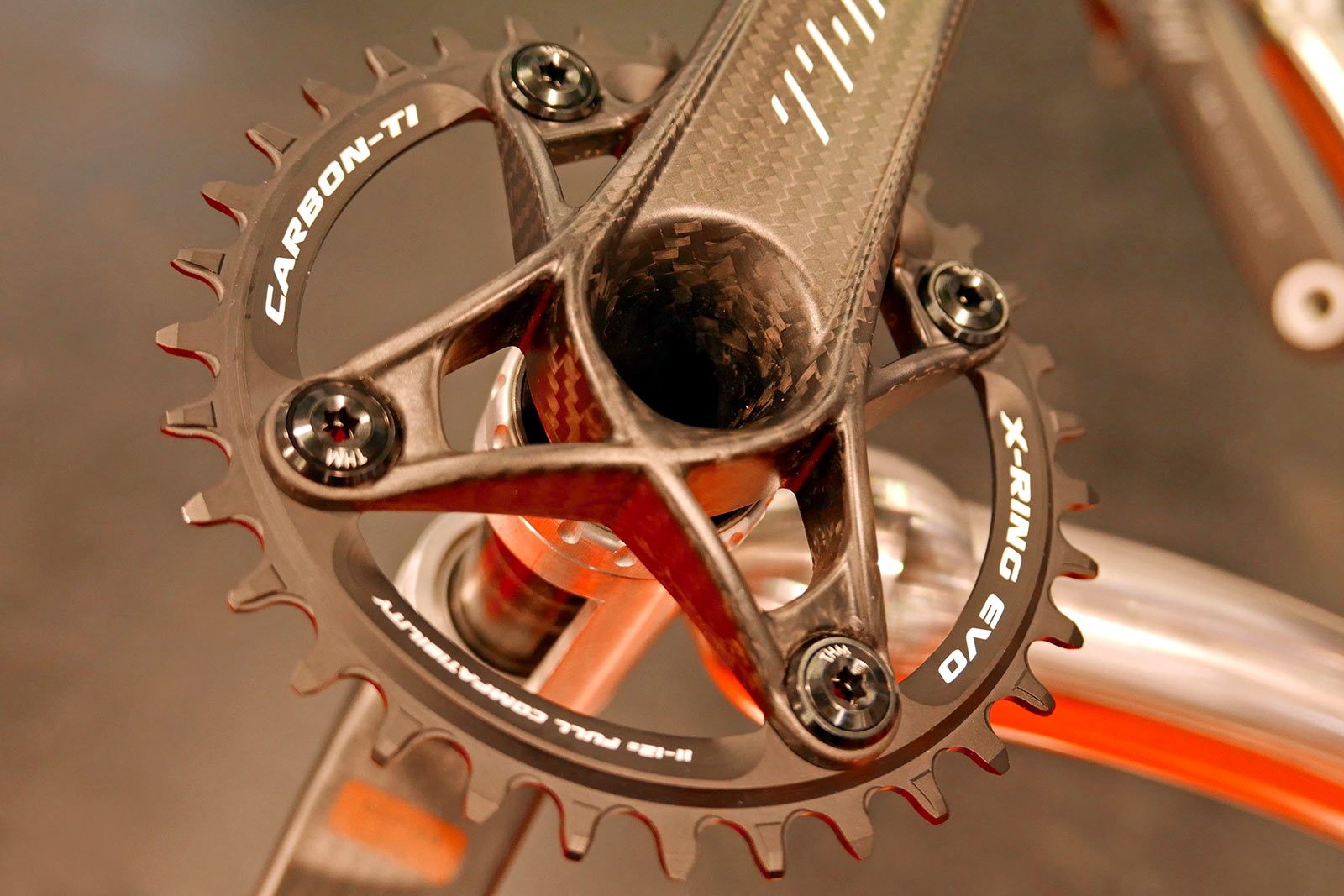 THM Clavicula XC new mountain bike crankset, 4-bolt 104 bcd spider