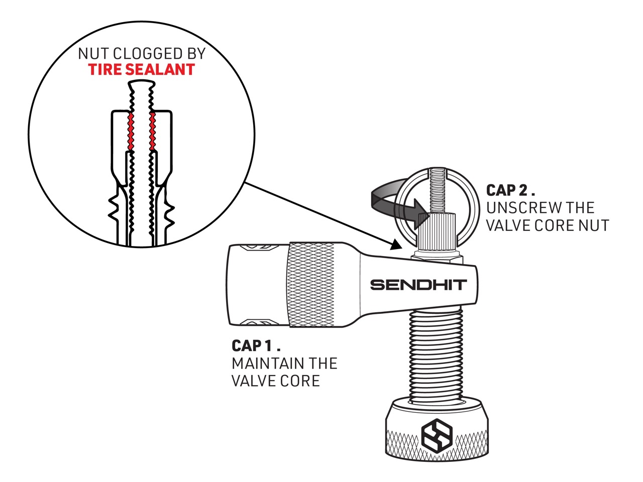 WP. WP. Aluminium Tubeless Valve