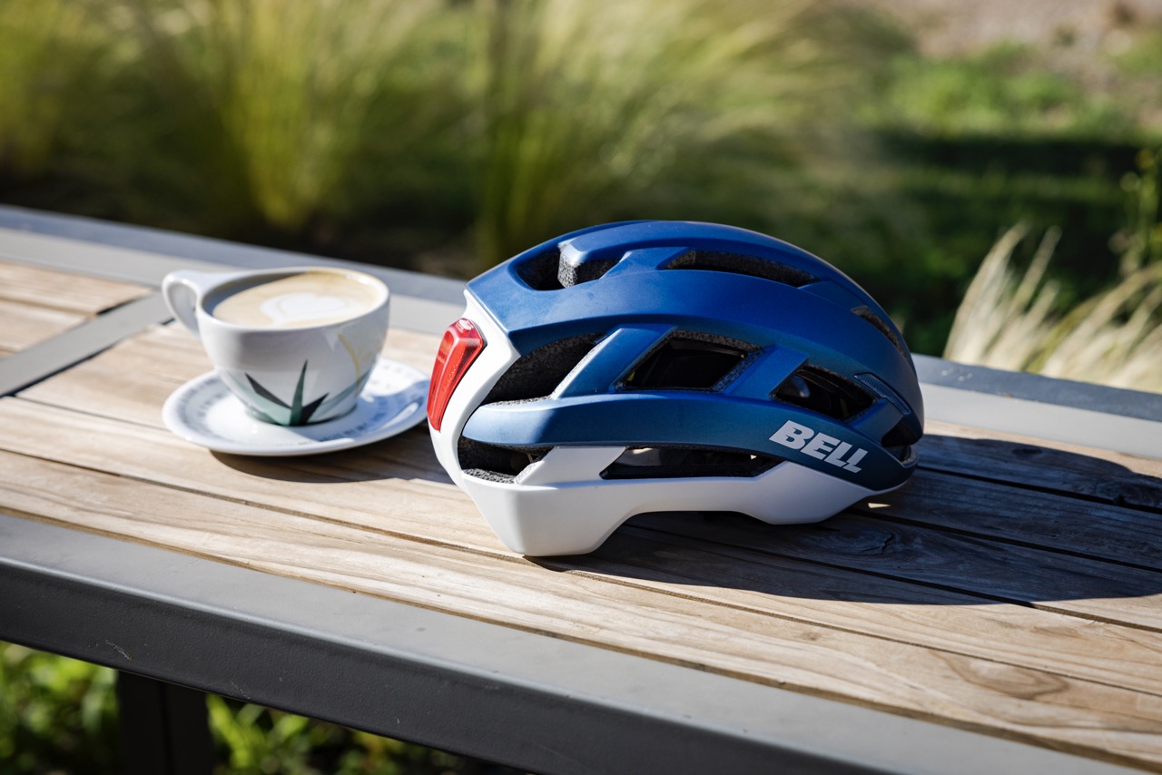 Bell Helmets XR LED and coffee