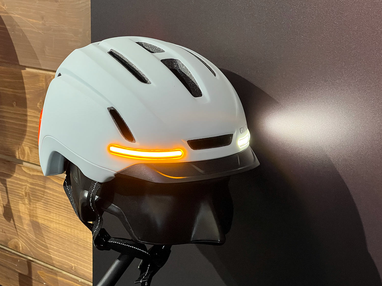 giro ethos commuter bicycle helmet with turn signals