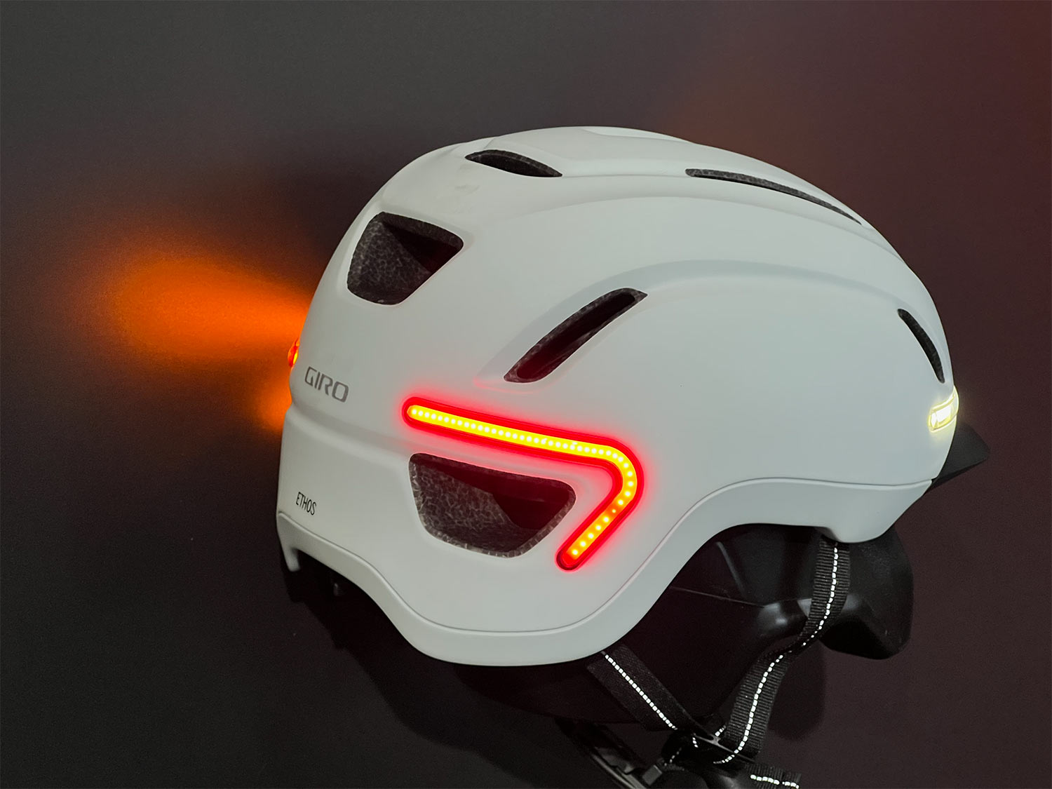 giro ethos commuter bicycle helmet with integrated lights