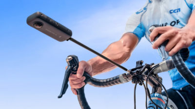 Insta360’s carbon fiber bike mount pole gives you wild 360º out-front video