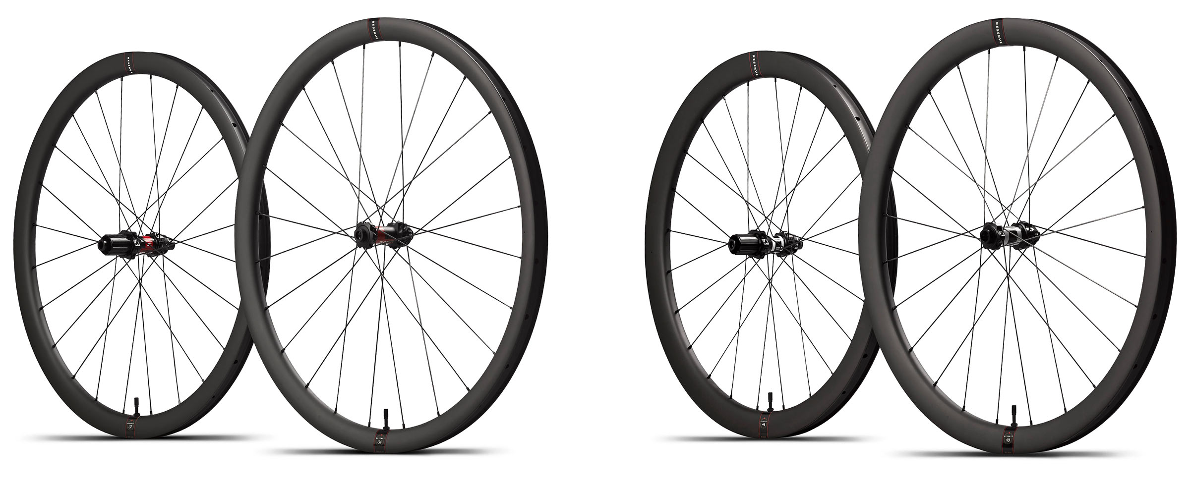 reserve 34/37 and 40/44 aero road bike wheelsets