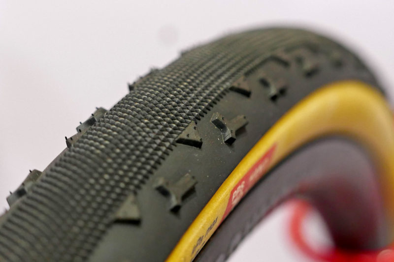 New Challenge Gravel Grinder tire reshaped for better control, detail