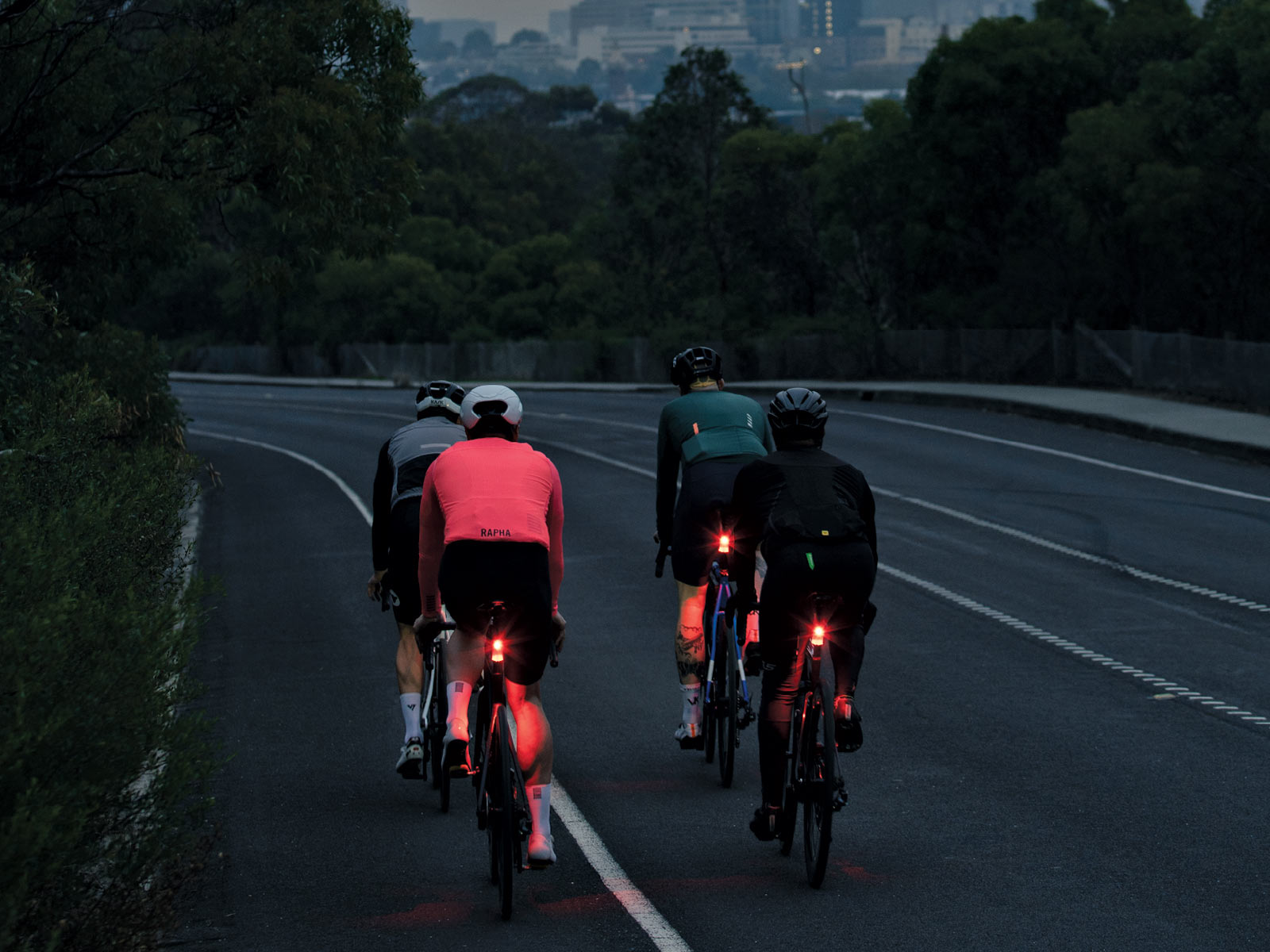 Project Flock Light unique biomotion increased visibility cycling taillight, group ride