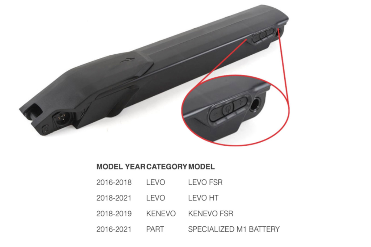 battery recall specialized