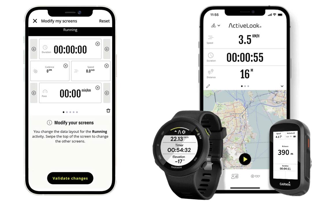 app and compatible watch and cycling computer for engo 2