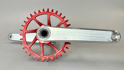 Garbaruk machine light alloy XC crankset with hollow crank arms